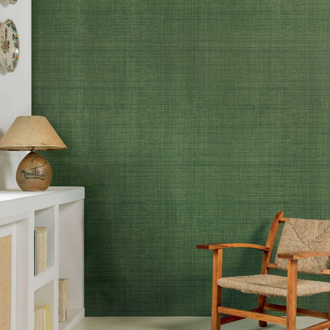 Elitis VP 730 02 Textures Végétales Abaca - tapeta imitująca plecionkę z włókna abaki