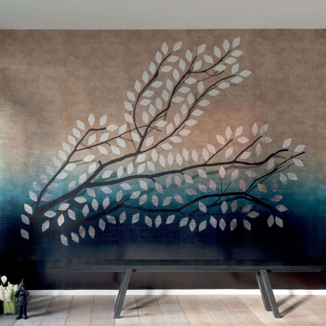 Elitis VP 872 02 Mille millions Etoile de minuit - mural ombre z efektem folii