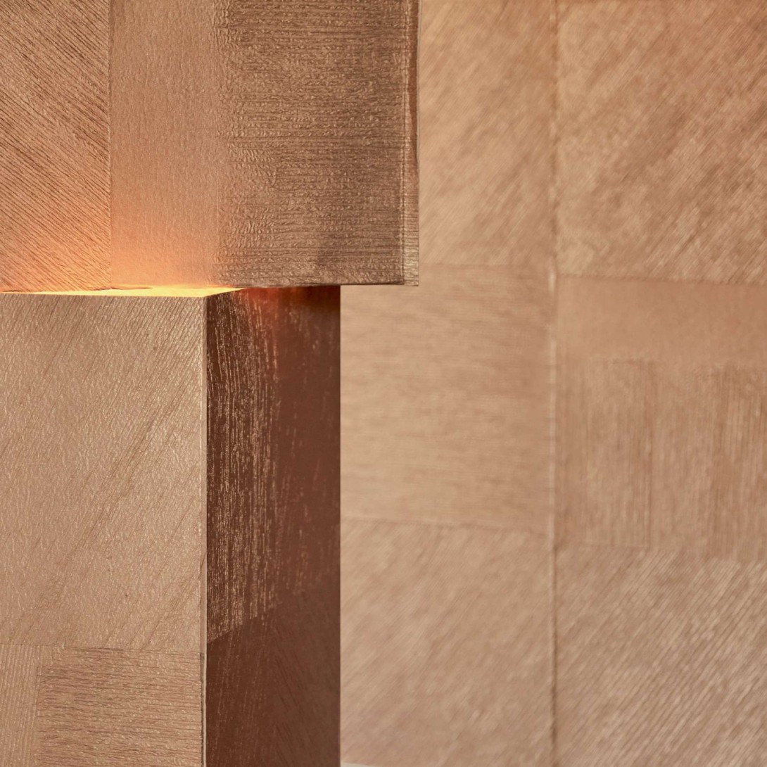 Elitis RM 1060 91 Hanji Koshi - tapeta z ręcznie robionego papieru we wzór szachownicy