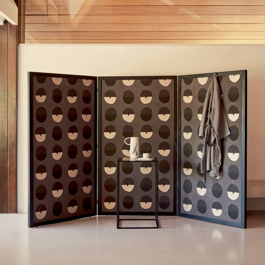 Elitis RM 1061 75 Hanji Toshima - mural z ręcznie robionego papieru w koła