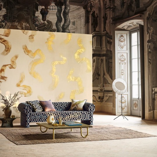 Black Edition W956/01 Tsauri Gold - mural artystyczny w pociągnięcia pędzla