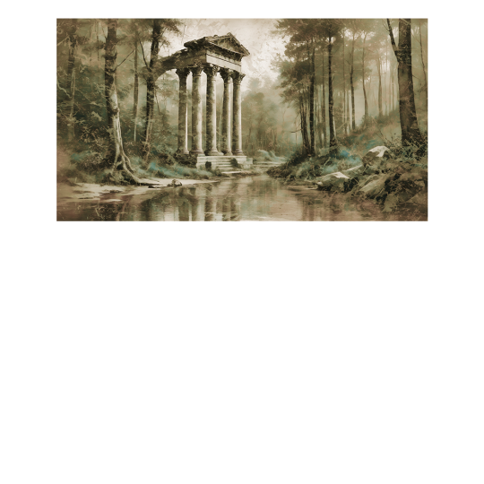 Yo2 LUG1.01.2 Lumber Groves - mural w krajobraz parku z architektonicznymi elementami