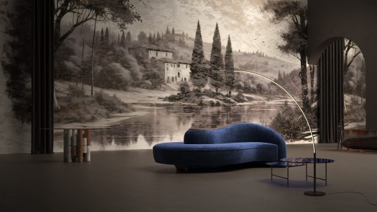 Yo2 LUG1.04.1 Lumber Groves - mural w krajobraz naturalny z elementami architektonicznymi