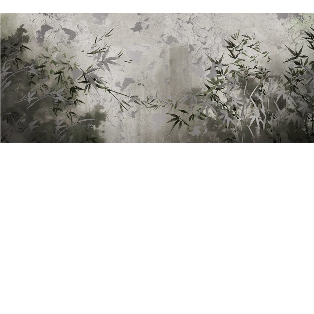 Yo2 EXT1.07 IS/TS/SL Lost Paradise - mural w roślinny motyw w abstrakcyjnym stylu