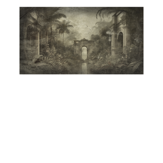 Yo2 FOC1.01.1 Fossil Civil - mural w egzotyczny krajobraz i antyczne budynki