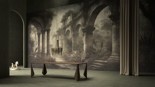 Yo2 FOC1.02.1 Fossil Civil - mural w egzotyczny krajobraz i architektoniczne łuki