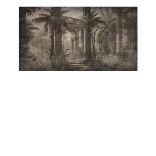 Yo2 FOC1.03.2 Fossil Civil - mural w egzotyczny krajobraz i antyczne budynki