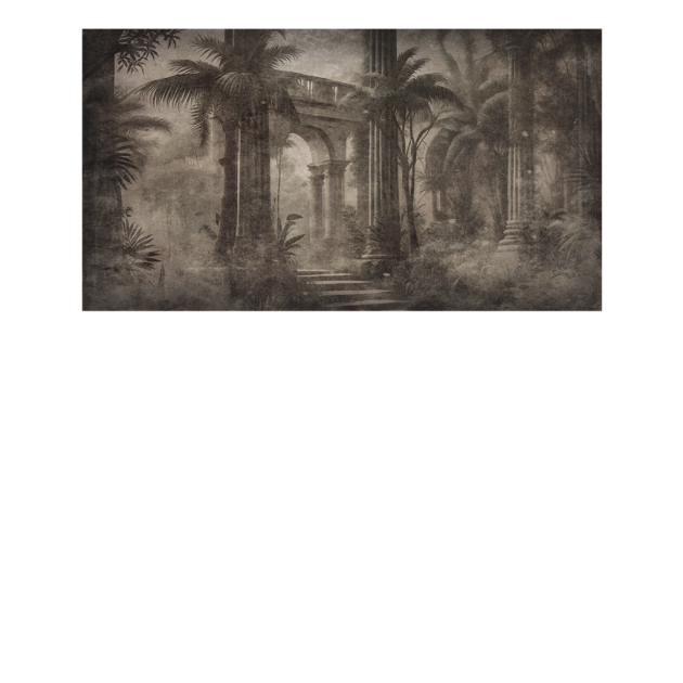 Yo2 FOC1.03.2 Fossil Civil - mural w egzotyczny krajobraz i antyczne budynki