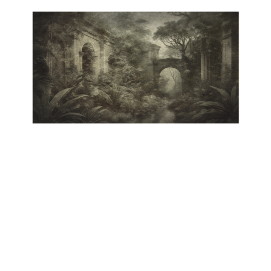 Yo2 FOC1.04.1 Fossil Civil - mural w egzotyczny krajobraz i architektoniczne łuki