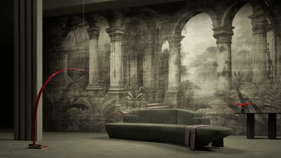 Yo2 FOC1.05.2 Fossil Civil - mural w egzotyczny krajobraz i architektoniczne łuki