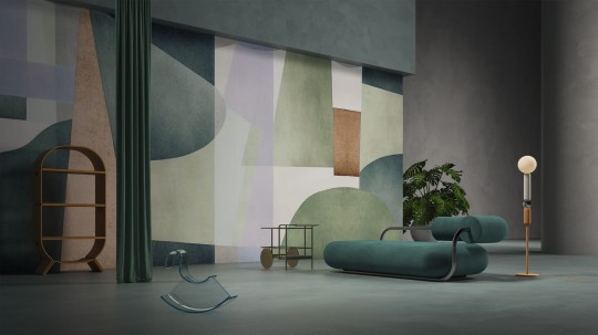 Yo2 AE1.05.1 Dexterity Slyness - mural w geometryczny wzór