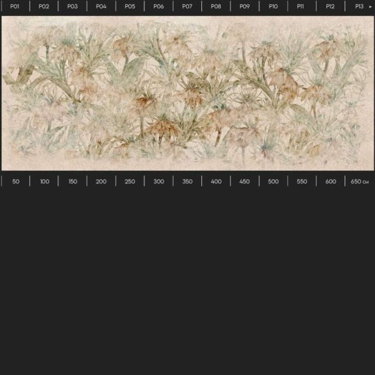 Yo2 MY1.02.1 Soil Textures - mural w rośliny polne na surowym tle