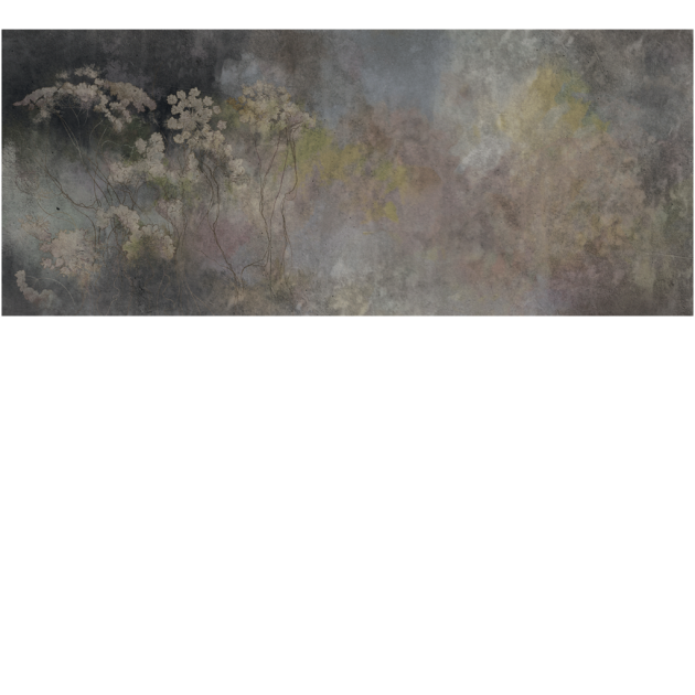 Yo2 SOT1.01.1 Soil Textures - mural w rośliny polne na surowym tle