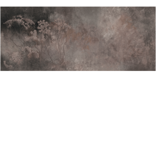 Yo2 SOT1.01.2 Soil Textures - mural w rośliny polne na surowym tle