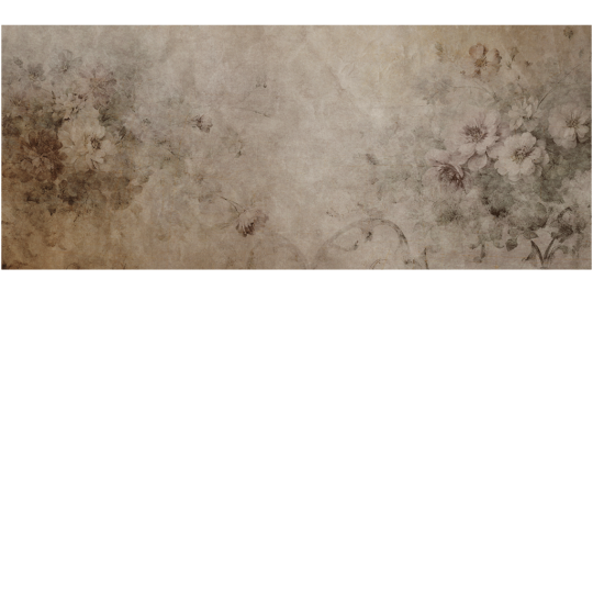 Yo2 SOT1.03.1 Soil Textures - mural w kwiaty na surowym tle