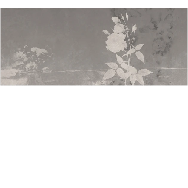 Yo2 SOT1.05.1 Soil Textures - mural w kwiaty na surowym tle