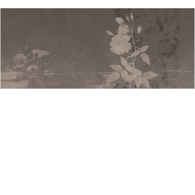 Yo2 SOT1.05.2 Soil Textures - mural w kwiaty na surowym tle