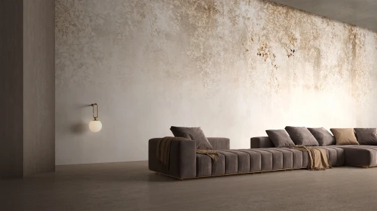 Yo2 UNC1.02.1 Unreal Cruster - mural w rośliny na surowym tle