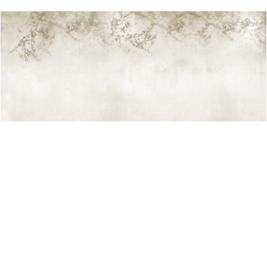 Yo2 UNC1.06.2 Unreal Cruster - mural w rośliny na surowym tle