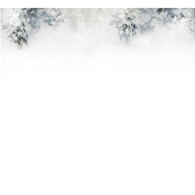 Yo2 UNC1.07.2 Unreal Cruster - mural w skąpane we mgle rośliny