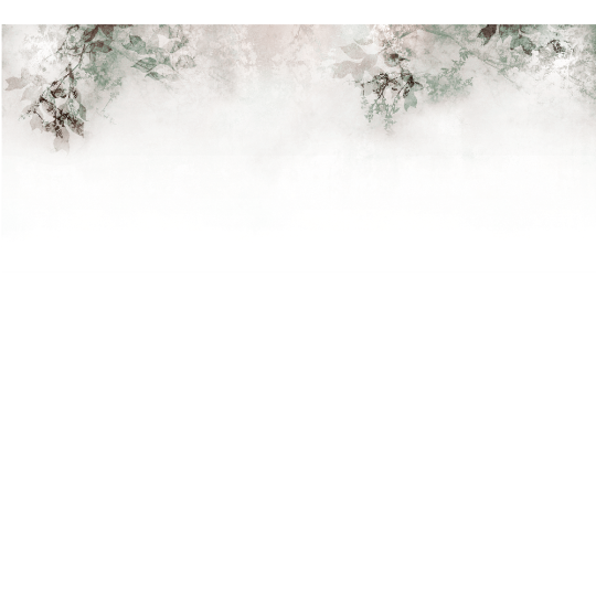 Yo2 UNC1.07.3 Unreal Cruster - mural w skąpane we mgle rośliny