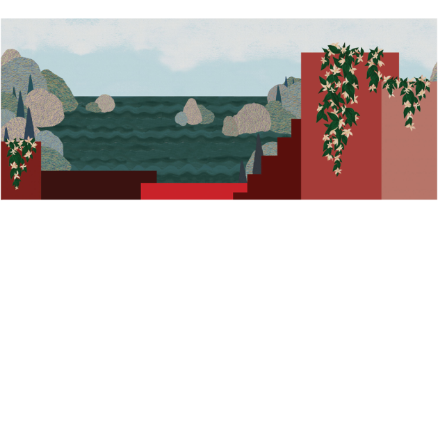 Yo2 JA1.01.1 Sketch Tints - mural w morski krajobraz