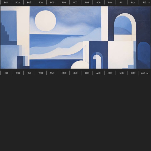 Yo2 ML1.01.1 Sketch Tints - mural w architektoniczny wzór