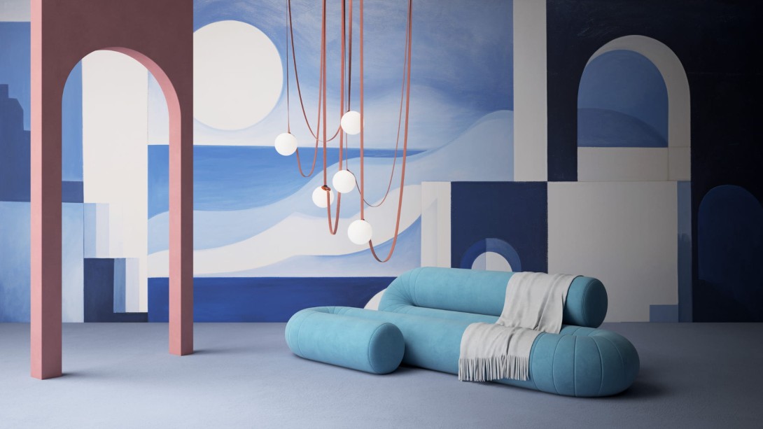 Yo2 ML1.01.1 Sketch Tints - mural w architektoniczny wzór