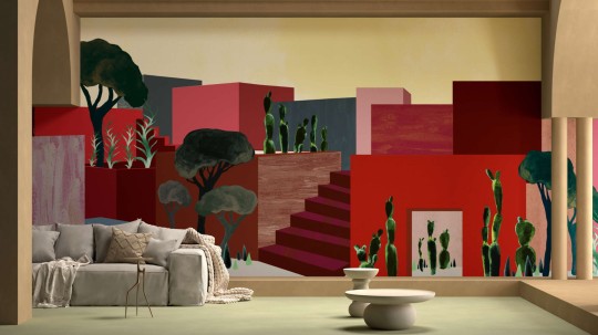 Yo2 PA1.01.1 Sketch Tints - mural w architektoniczny krajobraz