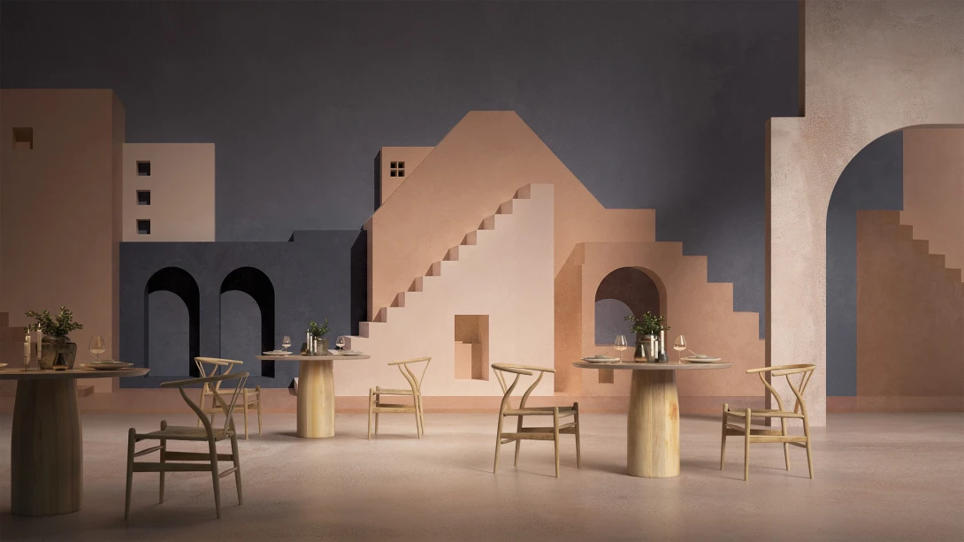 Yo2 SKT1.01.1 Sketch Tints - mural w architektoniczny wzór