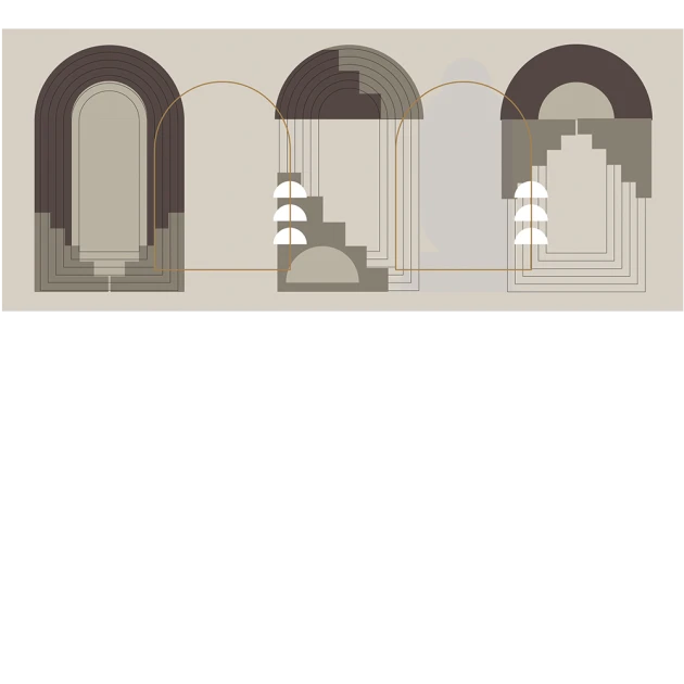 Yo2 SKT1.03.1 Sketch Tints - mural w architektoniczny motyw