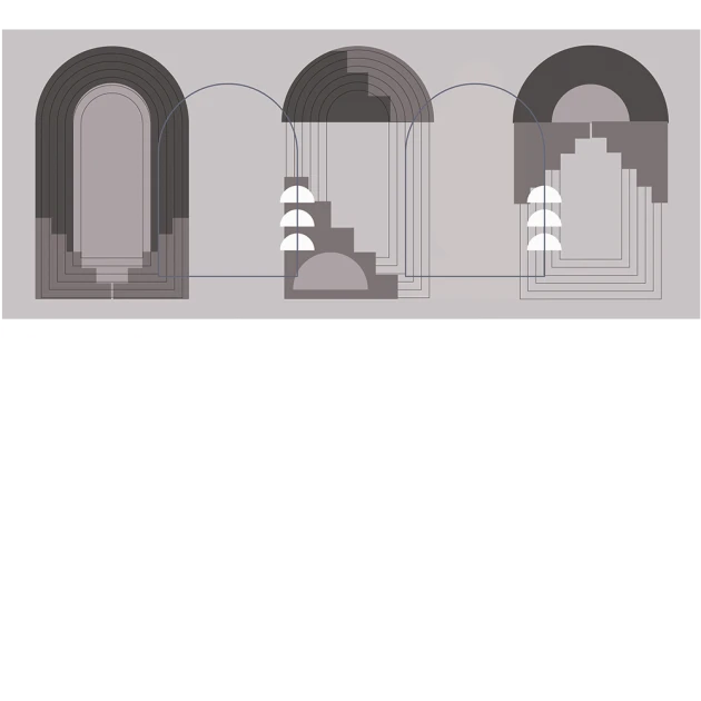 Yo2 SKT1.03.2 Sketch Tints - mural w architektoniczny motyw