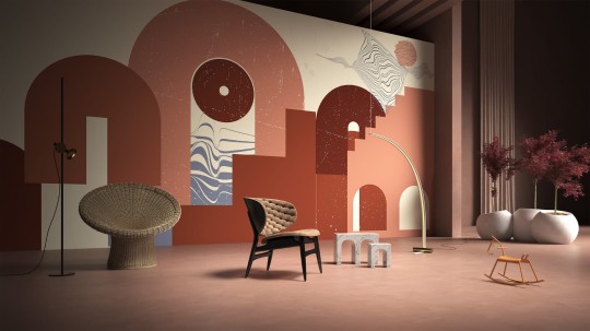 Yo2 SKT1.04.2 Sketch Tints - mural w architektoniczny motyw