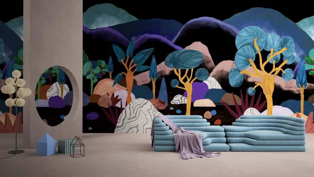 Yo2 PS1.01.3 Utopia Lover - mural w egzotyczny krajobraz