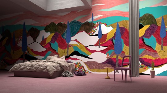 Yo2 UTL1.03.1 Utopia Lover - mural w egzotyczny krajobraz