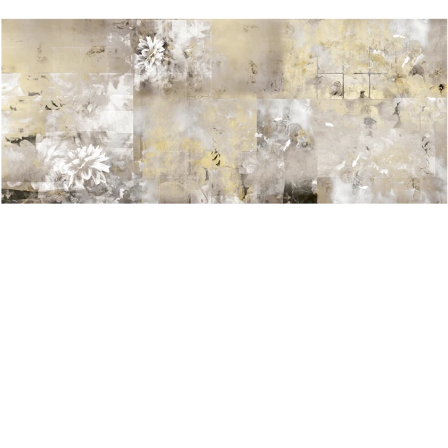 Yo2 SMS1.04.1 Smashing Schemes - mural w kwiaty na zamglonym tle