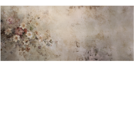 Yo2 SMS1.05.1 Smashing Schemes - mural w kwiaty na zamglonym tle