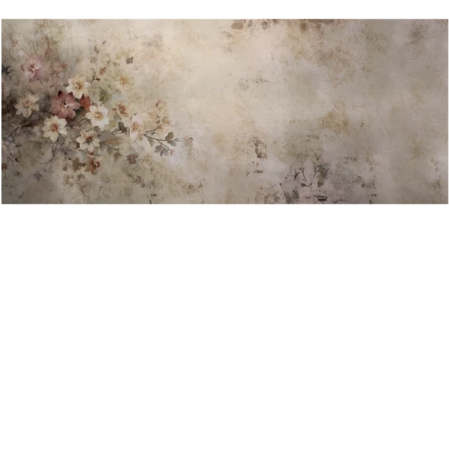 Yo2 SMS1.05.1 Smashing Schemes - mural w kwiaty na zamglonym tle