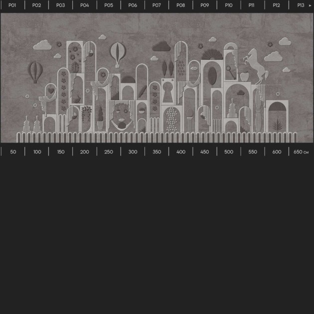 Yo2 DD1.01.3 Hip Spaces - mural dla dzieci w balony