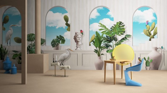Yo2 FF1.01.1 Hip Spaces - mural w surrealistycznym stylu