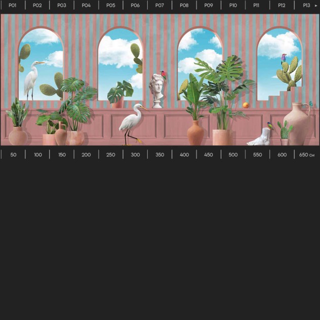 Yo2 FF1.01.2 Hip Spaces - mural w surrealistycznym stylu