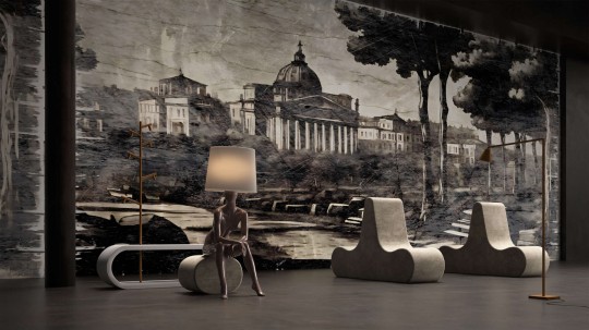 Yo2 GRC1.06 Gray Citified - mural w architektoniczny motyw