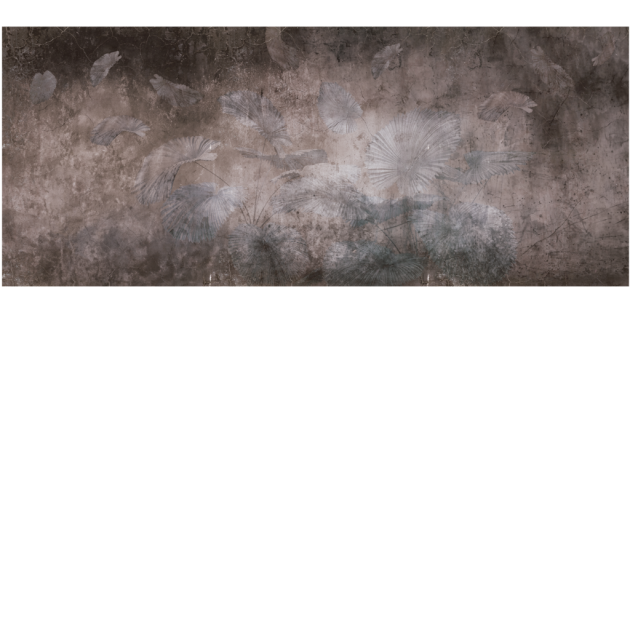 Yo2 EXF1.05.2 Extrinsic Florets - mural w rośliny na mglistym tle