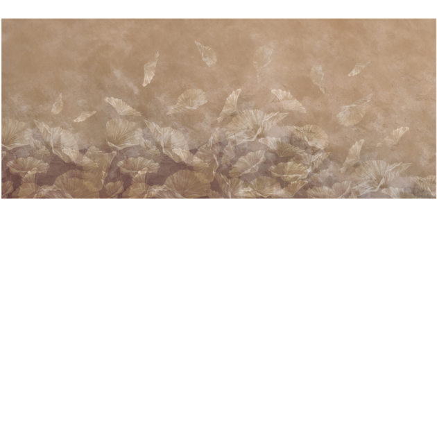 Yo2 EXF1.06.1 Extrinsic Florets - mural w rośliny na mglistym tle