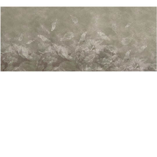 Yo2 EXF1.06.2 Extrinsic Florets - mural w rośliny na mglistym tle