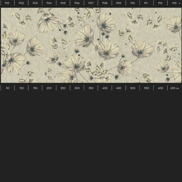 Yo2 MY1.01.2 Extrinsic Florets - mural w liście