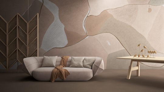 Yo2 BV1.03.1 Twist Loops - mural w organiczne kształty inspirowane widokiem ziemi z lotu ptaka