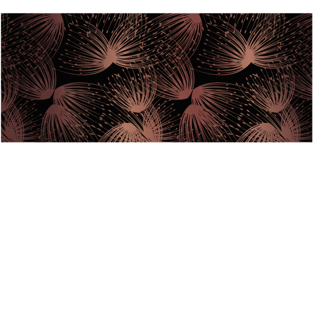 Yo2 EML1.01 MB Embellish Limits - mural w brązowe dmuchawce na czarnym tle