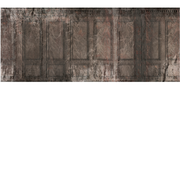 Yo2 PRT1.03.1 Props Terrains - mural imitujący sztukaterię z efektem postarzenia