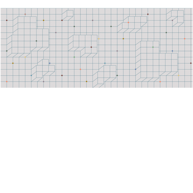 Yo2 AN1.01.1 Congruous Graphics - mural w geometryczny i trójwymiarowy wzór